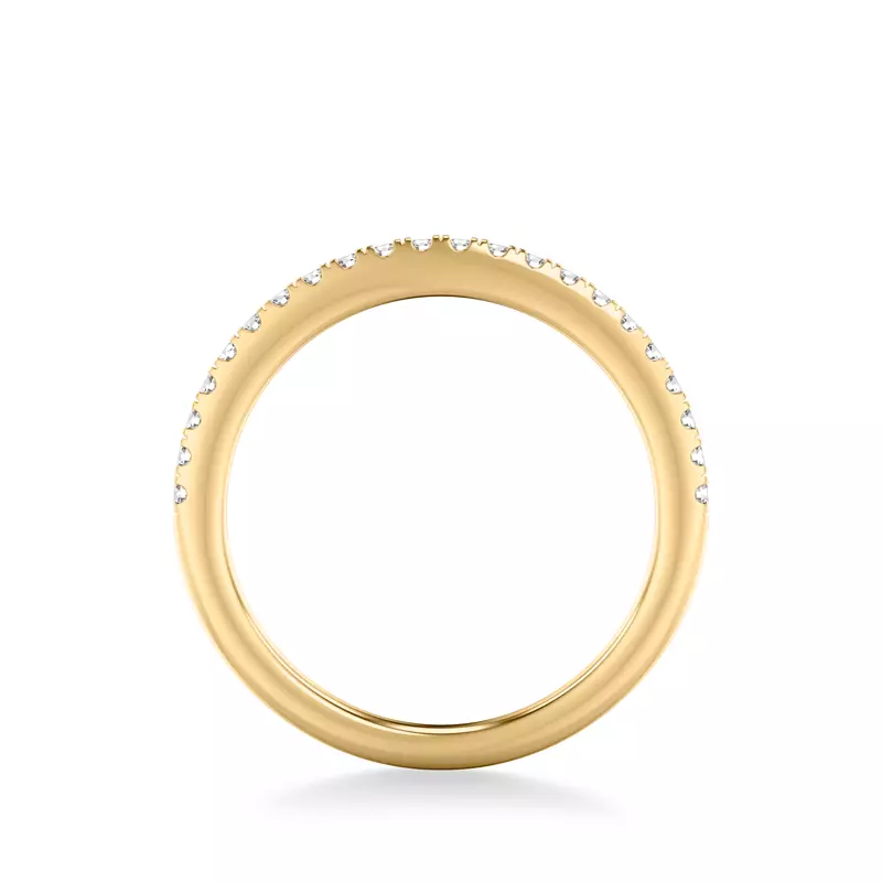 14K Yellow Gold Marlo Pavé Diamond Band