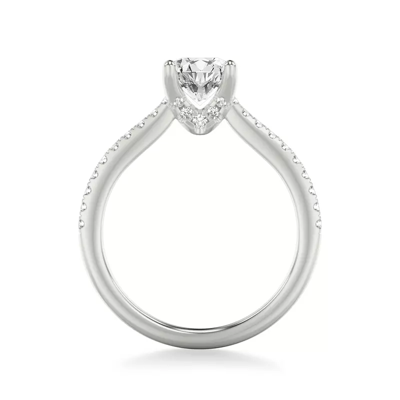 Platinum Marlo Pavé Engagement Ring