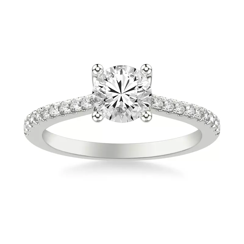 Platinum Marlo Pavé Engagement Ring