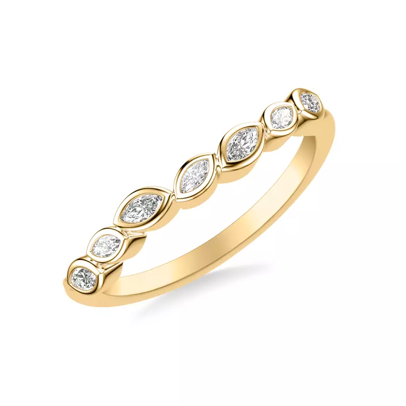 Marisa Angled Marquise Bezel Band