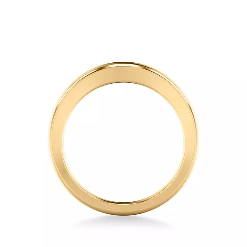 14K Yellow Gold Darien Polished Wedding Band