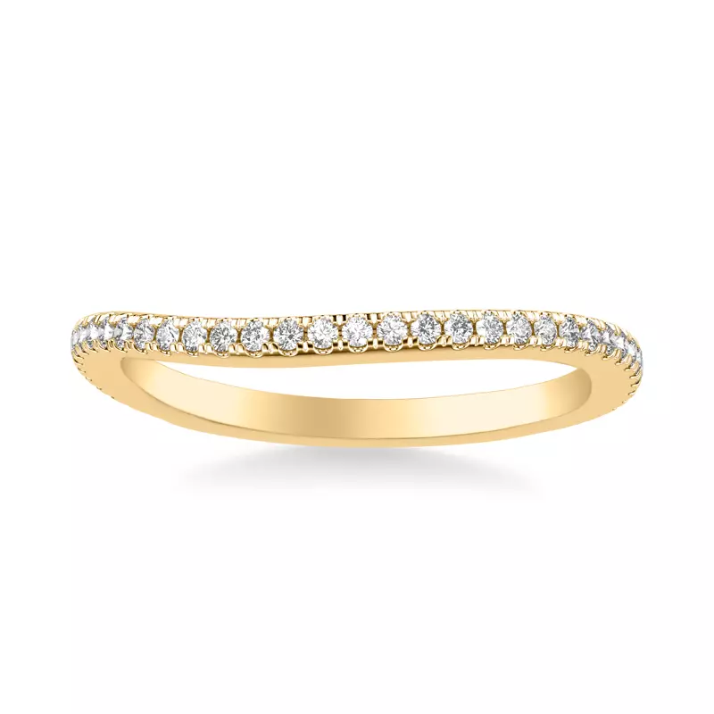 14K Yellow Gold Amal Pavé Diamond Band