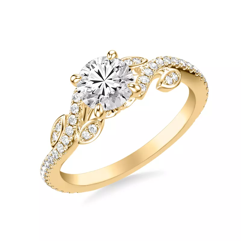 18K Yellow Gold Amal Engagement Ring