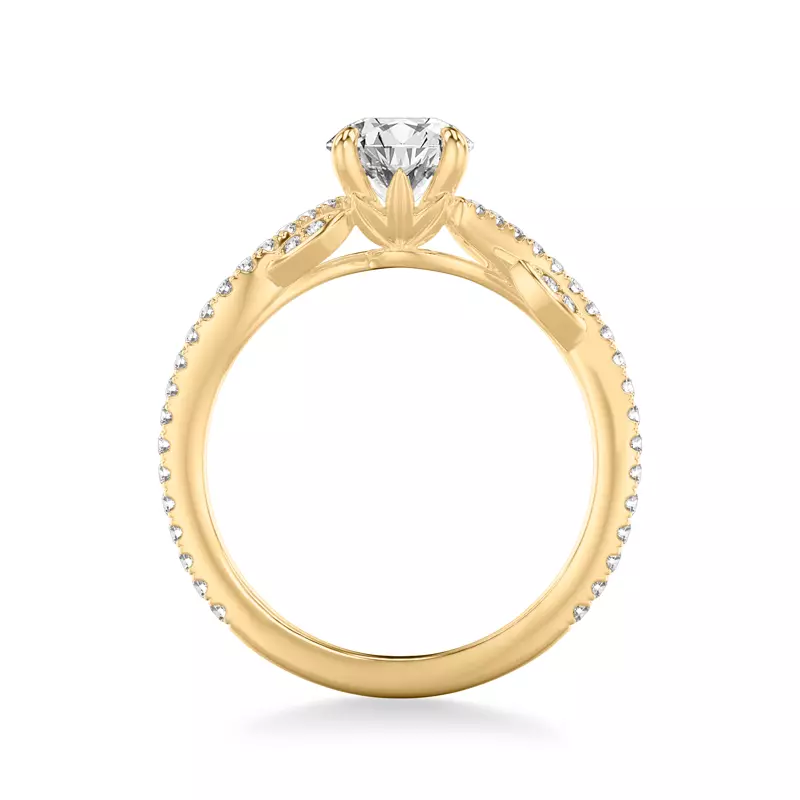 18K Yellow Gold Amal Engagement Ring