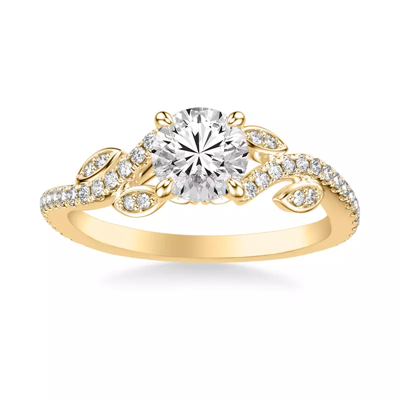 18K Yellow Gold Amal Engagement Ring