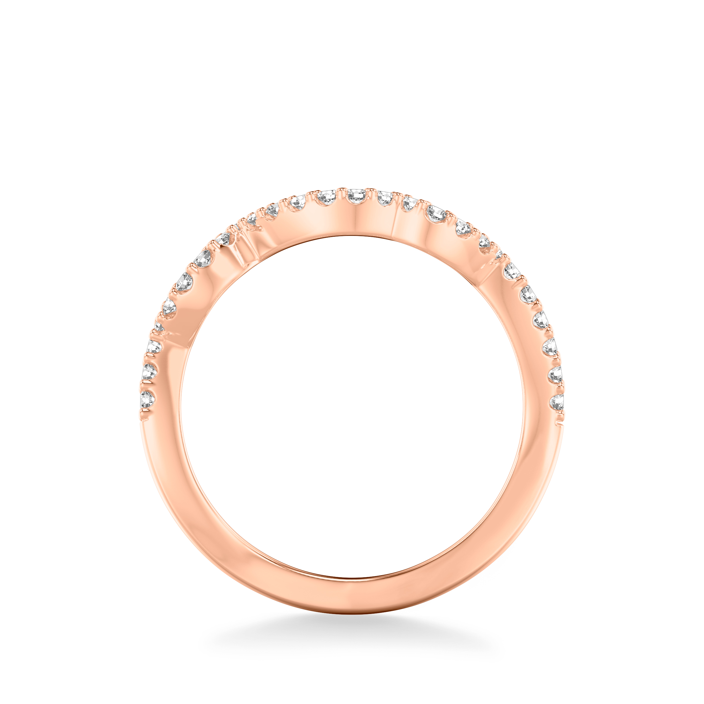 14K Rose Gold Blanca Diamond Band