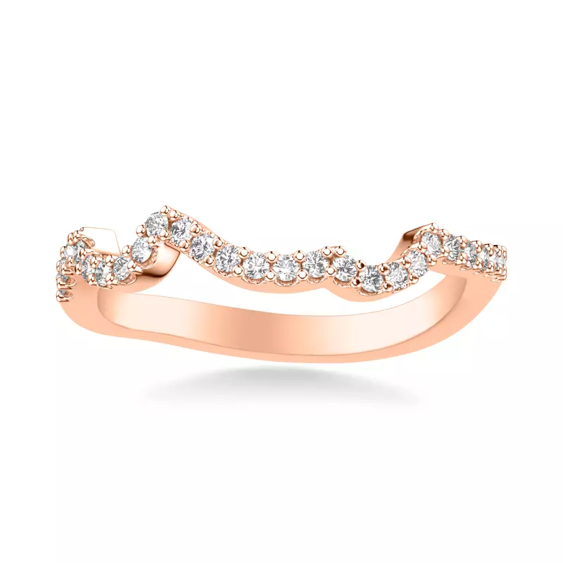 14K Rose Gold Blanca Diamond Band