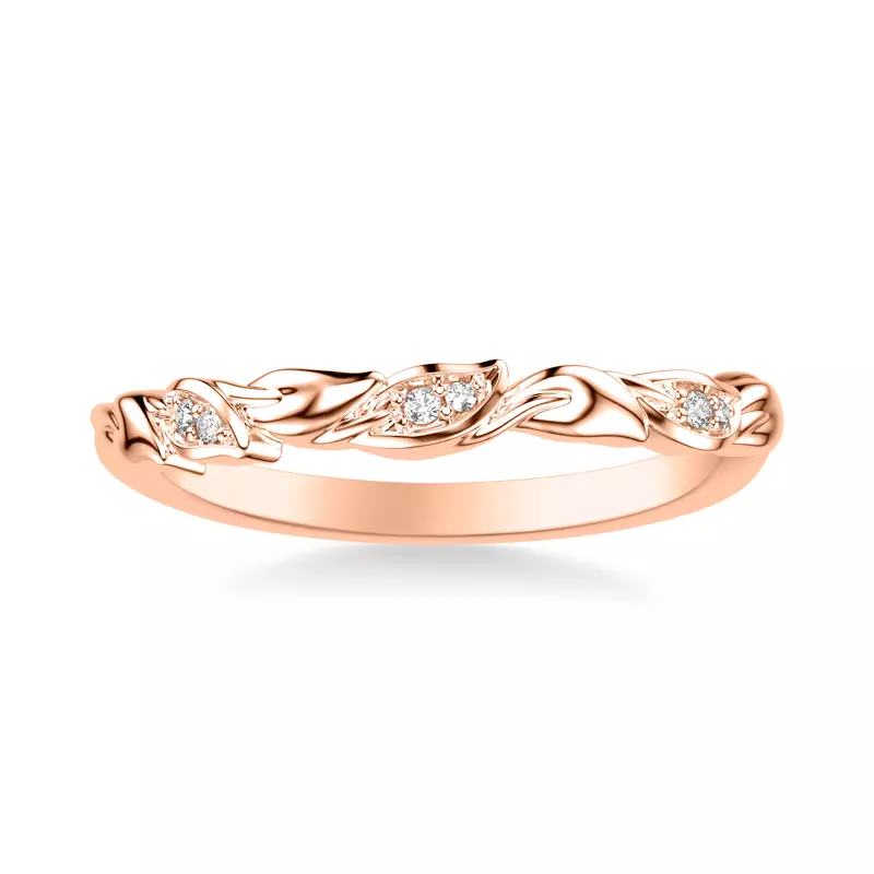 14K Rose Gold Skye Diamond Band