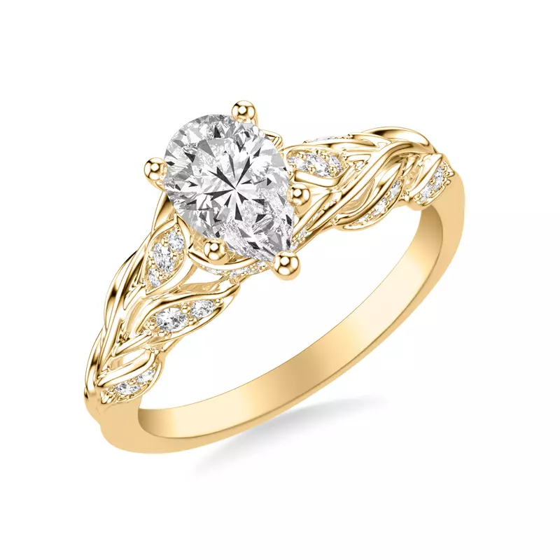 14K Yellow Gold Skye Engagement Ring