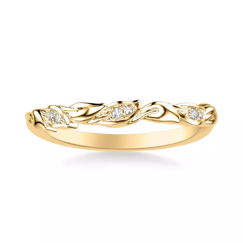 14K Yellow Gold Skye Diamond Band