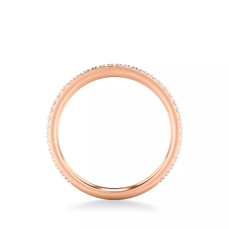 14K Rose Gold Paloma Pavé Band