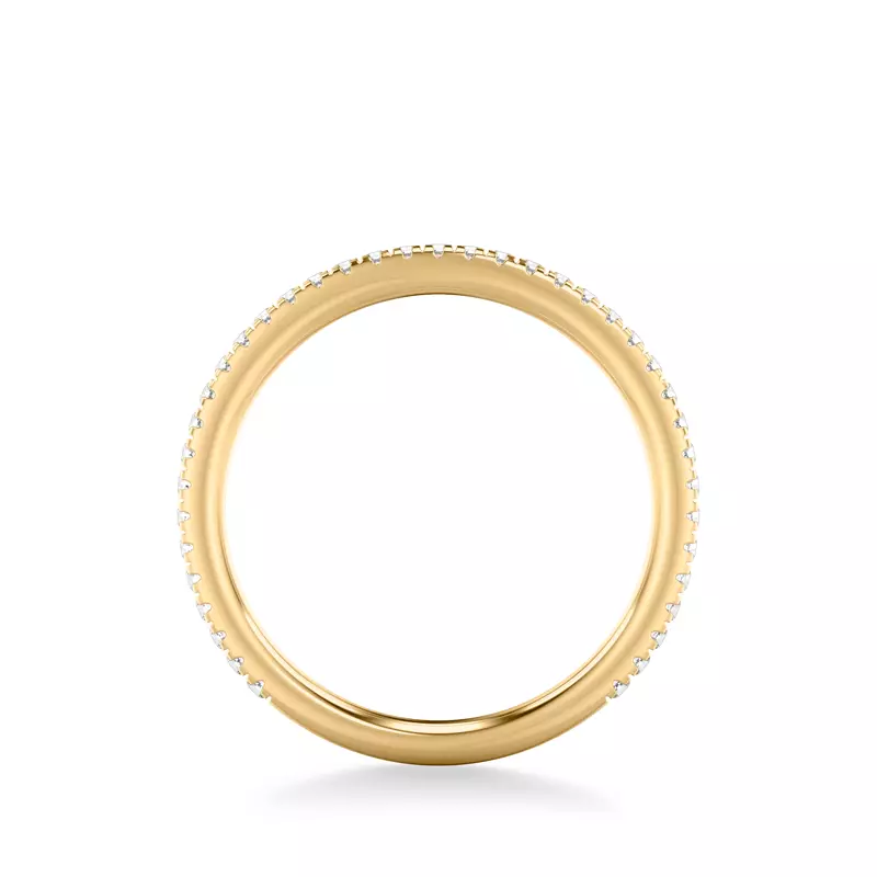 18K Yellow Gold Paloma Pavé Band