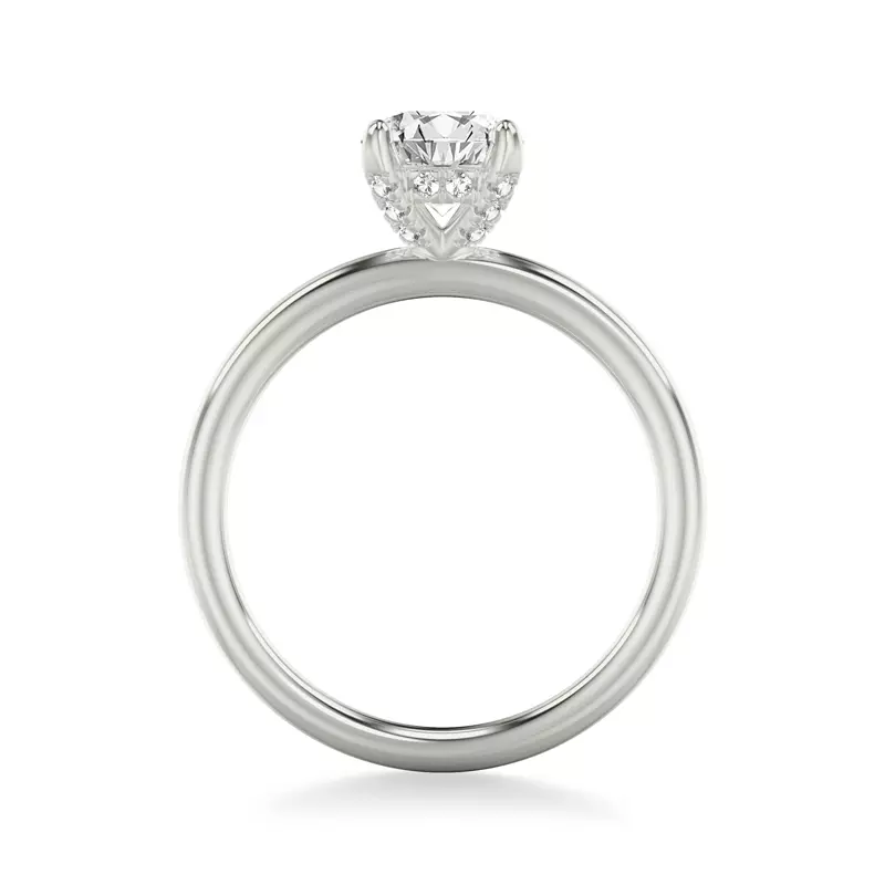 18K White Gold Paloma Diamond Prong Engagement Ring