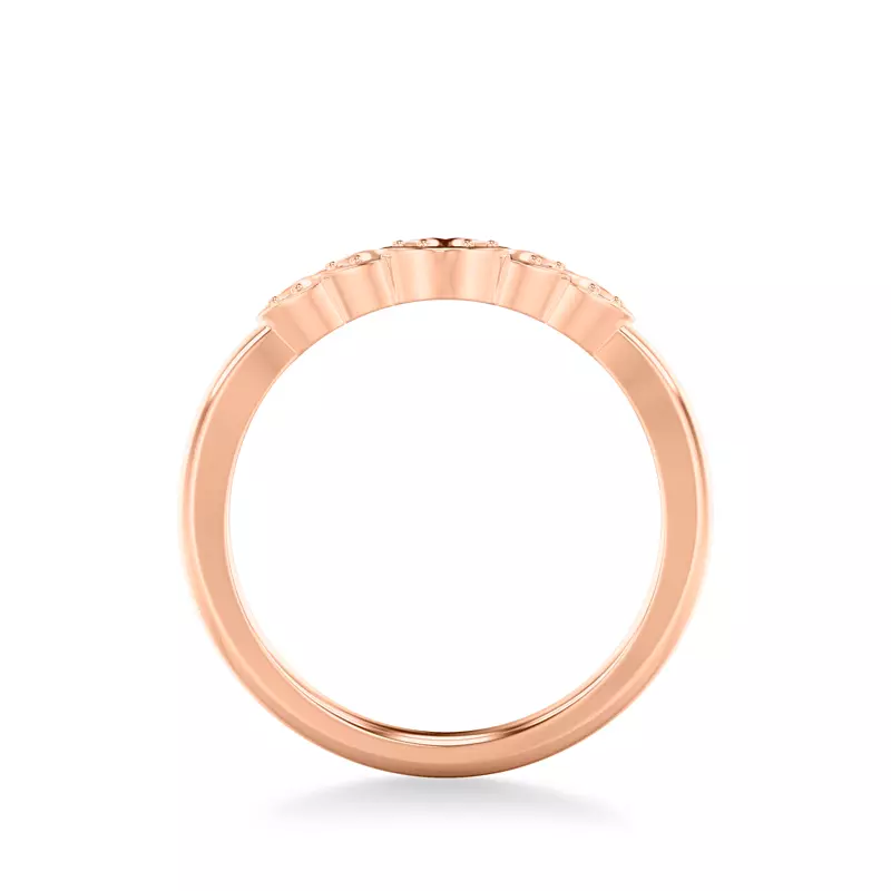 14K Rose Gold Cady Diamond Band
