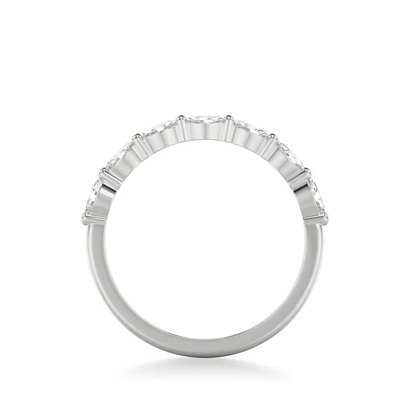 18K White Gold Petite Marquise Diamond Band (1/3 ct. tw.)