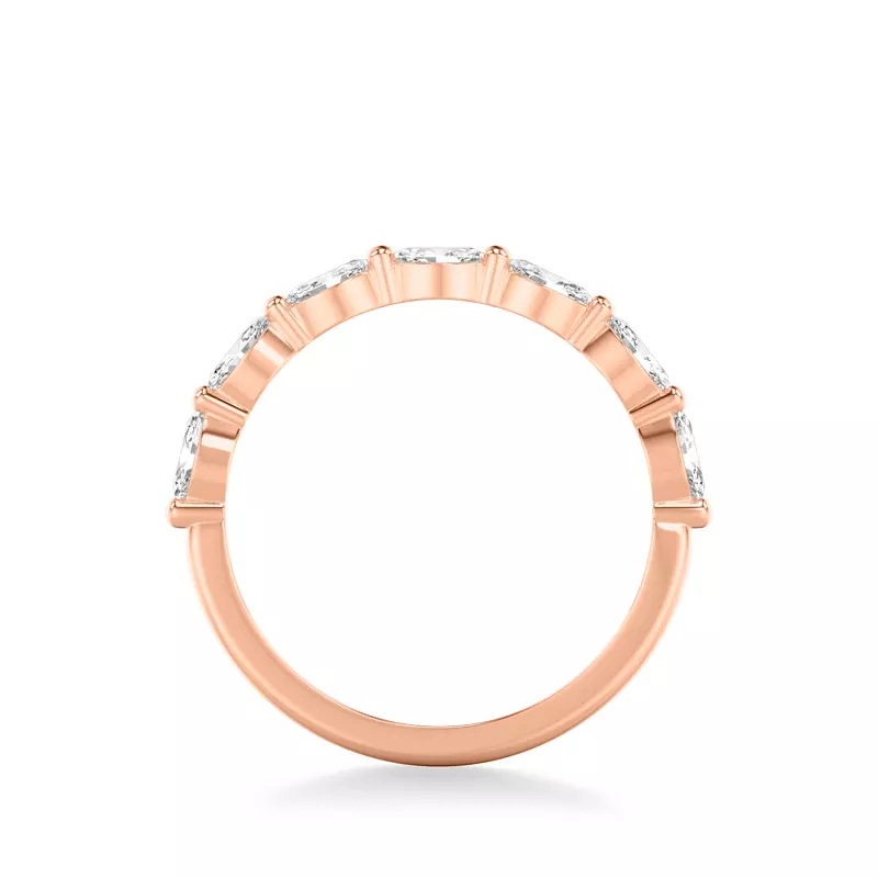 14K Rose Gold Marquise Diamond Band (1/2 ct. tw.)