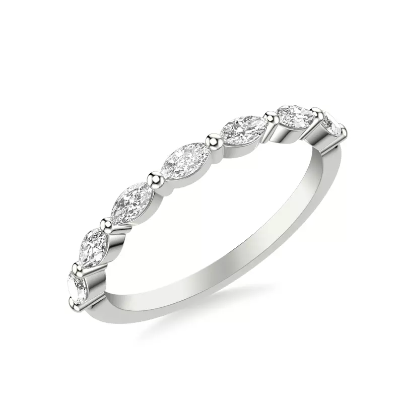 Platinum Marquise Diamond Band (1/2 ct. tw.)