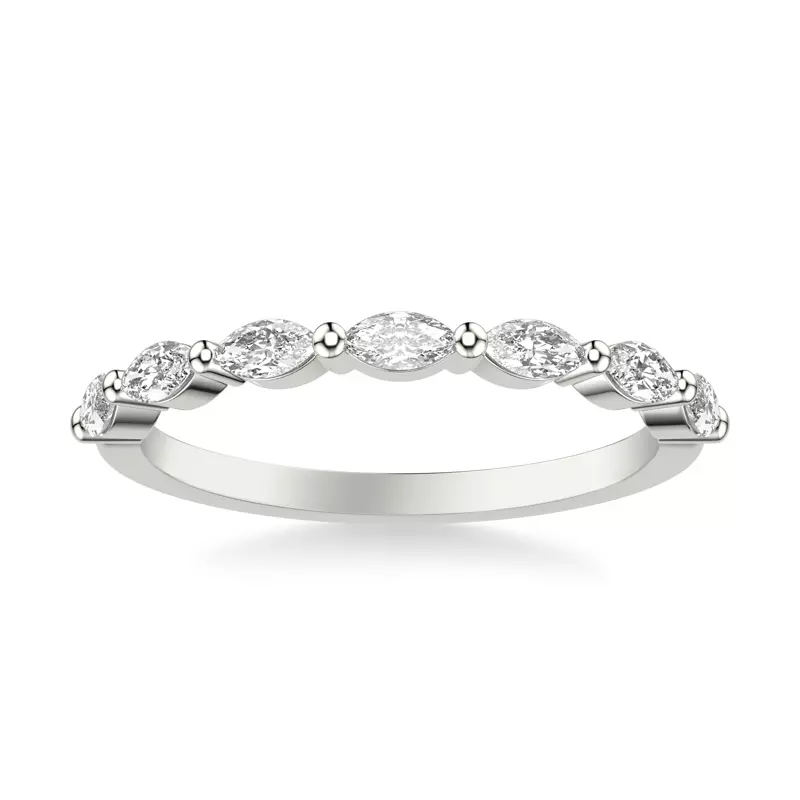 Platinum Marquise Diamond Band (1/2 ct. tw.)