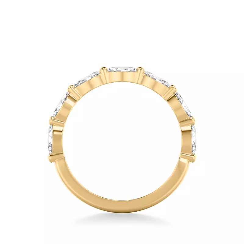 14K Yellow Gold Deluxe Marquise Diamond Band (3/4 ct. tw.)