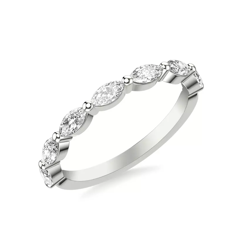 Platinum Deluxe Marquise Diamond Band (3/4 ct. tw.)