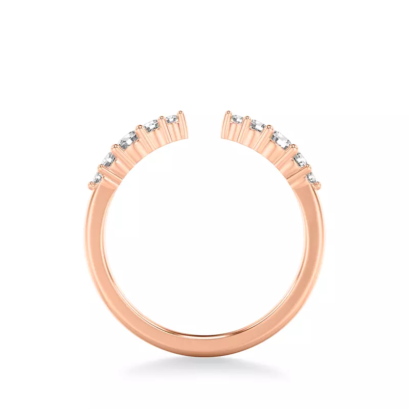 14K Rose Gold Lottie Diamond Open Band
