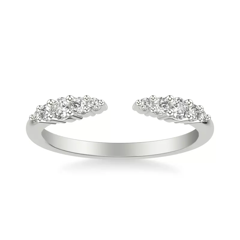 18K White Gold Lottie Diamond Open Band