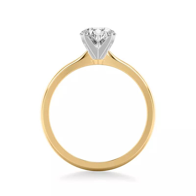 14K Yellow Gold Timeless Solitaire Engagement Ring