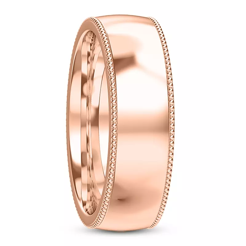 14K Rose Gold Carina Men's Wedding Band
