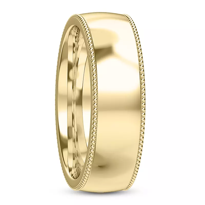 14K Yellow Gold Carina Men's Wedding Band