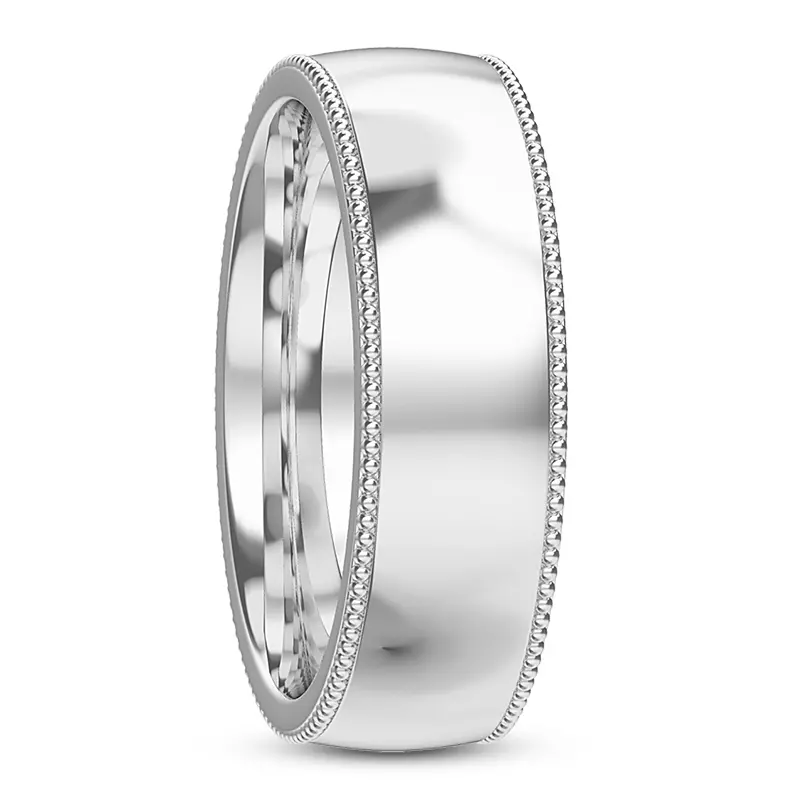 Platinum Carina Men's Wedding Band