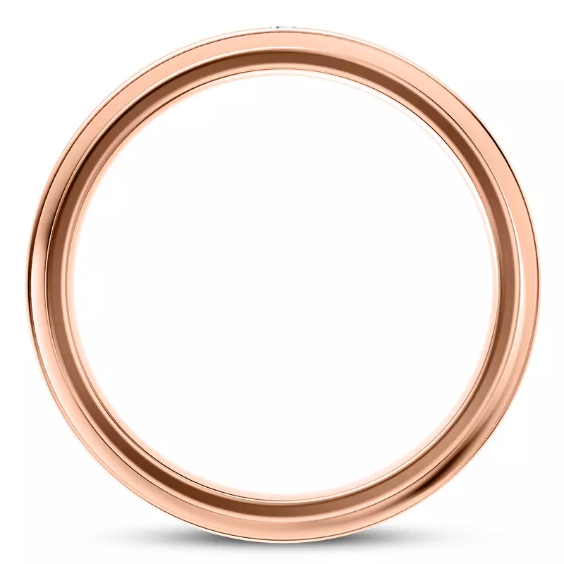14K Rose Gold Crux Men's Wedding Band
