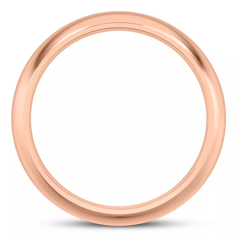 14K Rose Gold Grus Men's Wedding Band