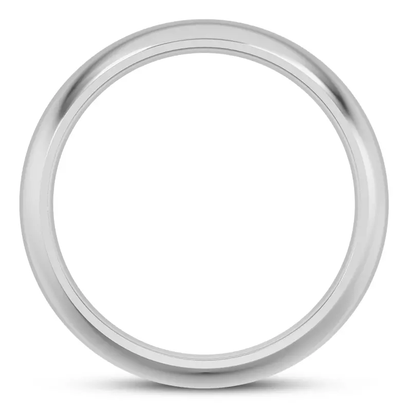 14K White Gold Grus Men's Wedding Band
