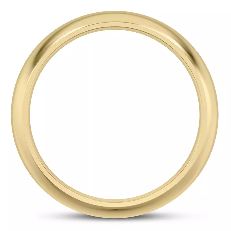 18K Yellow Gold Grus Men's Wedding Band