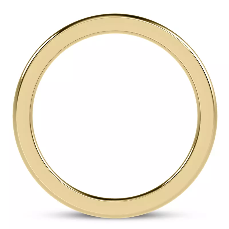 14K Yellow Gold Ara Men's Eternity Wedding Band