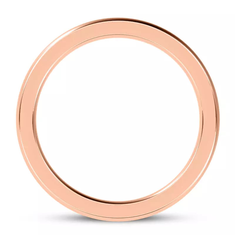 14K Rose Gold Ara Grande Men's Eternity Wedding Band