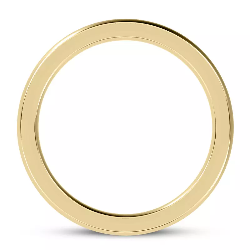 14K Yellow Gold Ara Grande Men's Eternity Wedding Band