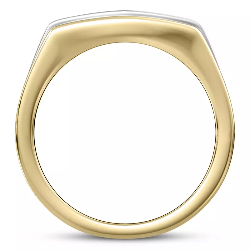 14K Yellow Gold Graduating Round Channel-Set Diamond Band (5.2mm)