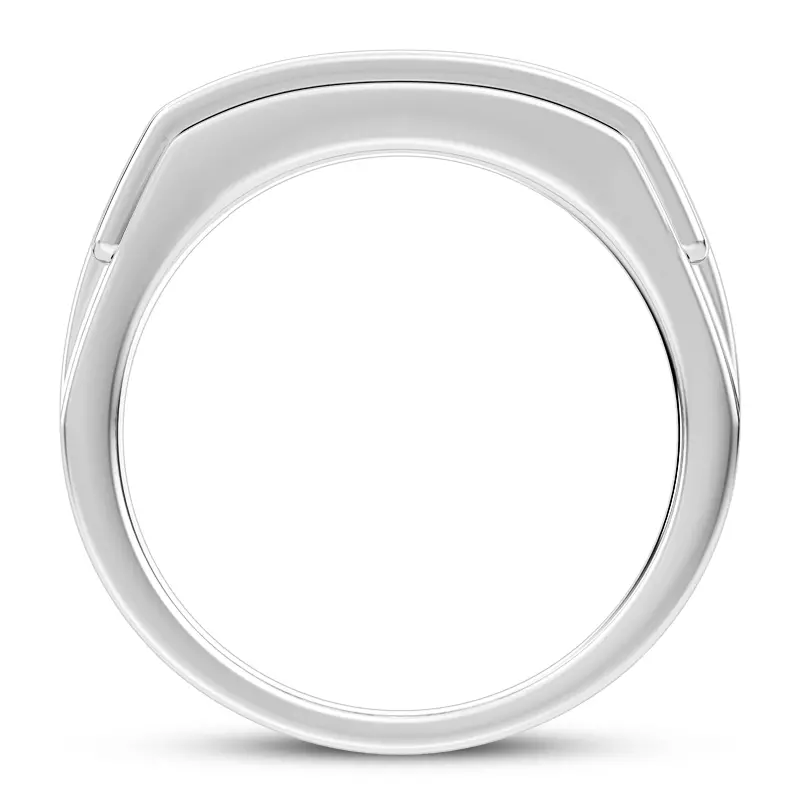 Platinum Five-Stone Princess-Cut Channel-Set Band (5mm)