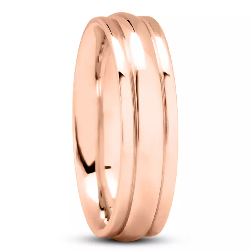Edo Ridged Band (7mm)