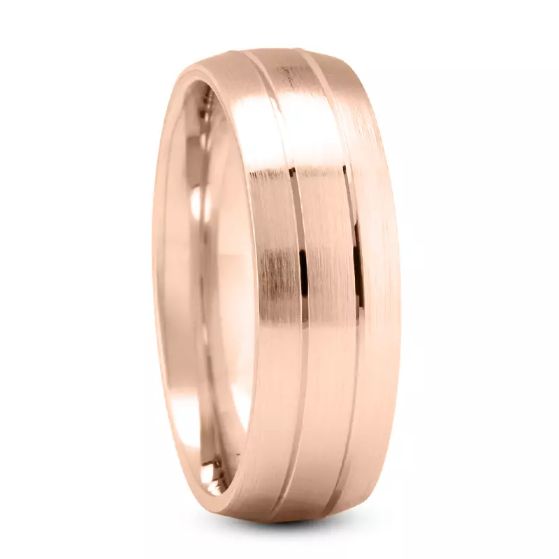 Fanny Grooved Band With Satin Finish (7mm)