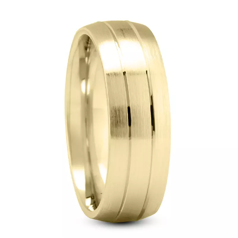 Fanny Grooved Band With Satin Finish (7mm)