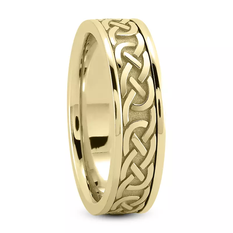 14K Yellow Gold Celtic Knot Band (5mm)
