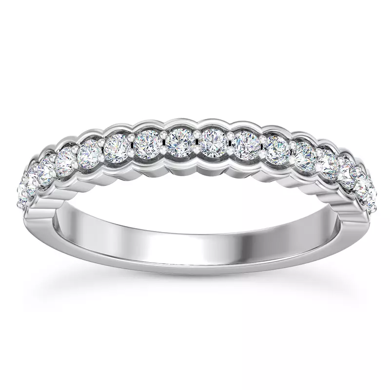 14K White Gold Pia Diamond Band