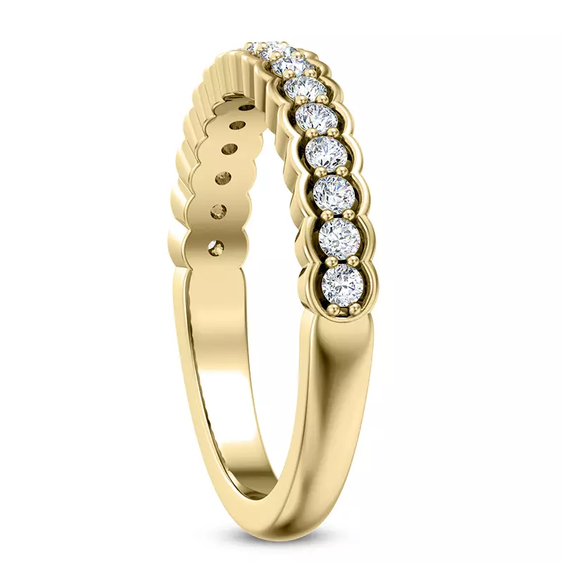 14K Yellow Gold Pia Diamond Band