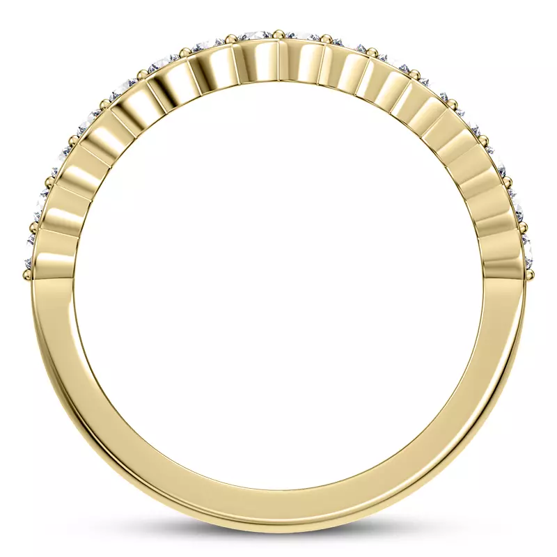 14K Yellow Gold Pia Diamond Band