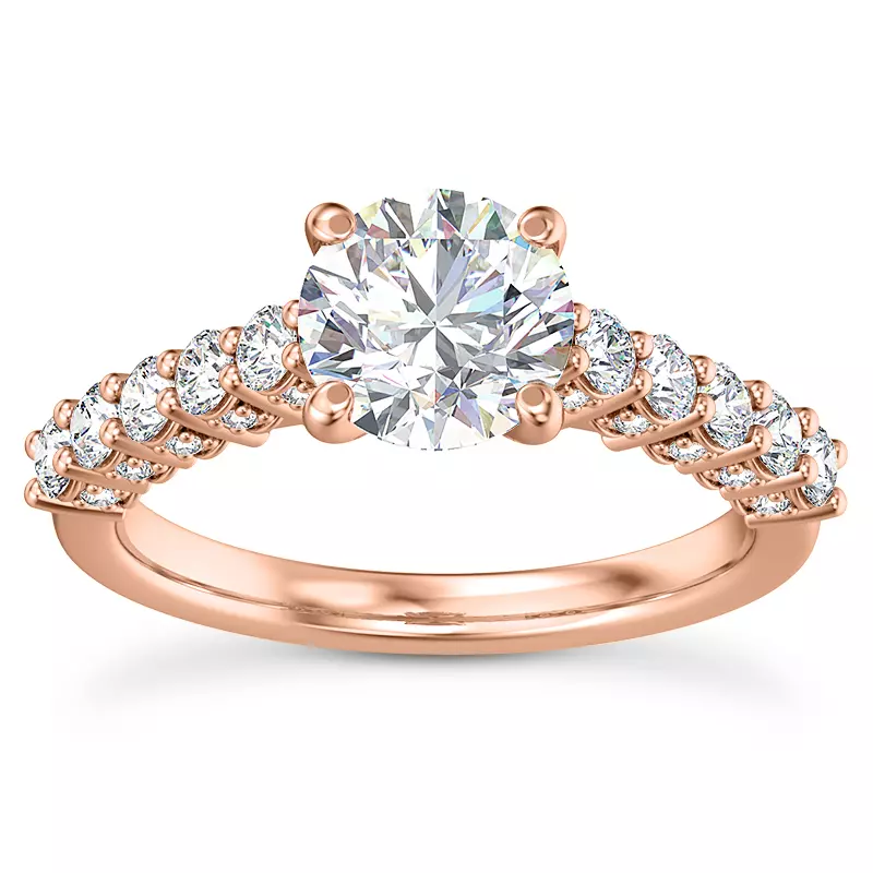 14K Rose Gold Sano Diamond Engagement Ring