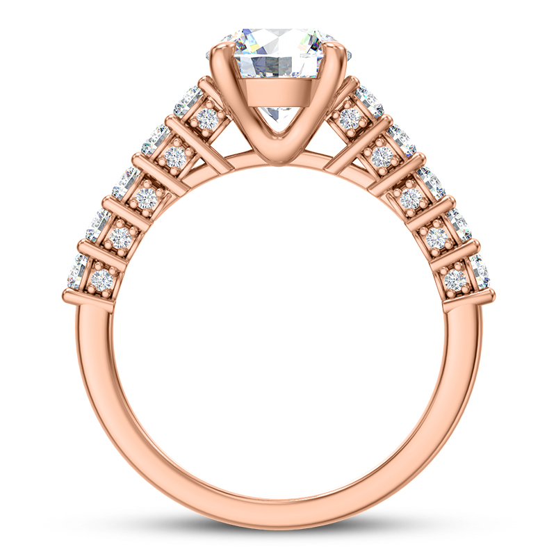 14K Rose Gold Sano Diamond Engagement Ring