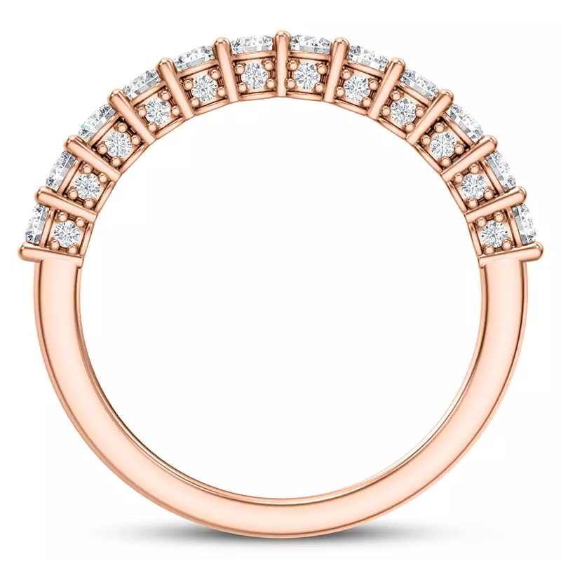 14K Rose Gold Sano Diamond Band
