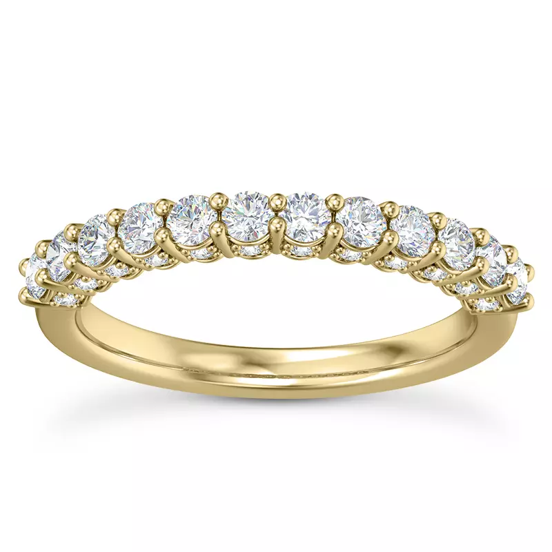 18K Yellow Gold Sano Diamond Band